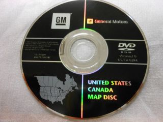 Cadillac GM Chevrolet Hummer Navigation DVD ROM Disc 15105609 86271 70V581