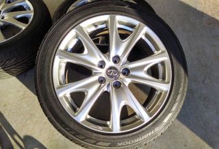 Infiniti G37S 18" Enkei Wheels Rims Tires Set Maxima Altima Accord 5x114 3