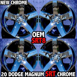 20" SRT SRT8 Factory Dodge Chrome Wheels Challenger Charger 18 Rims Magnum
