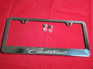 Cadillac License Plate Frame Stainless Steel Chrome