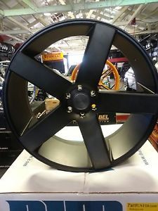 24 inch Dub Baller Wheels and Tire Package Black Dark Tint