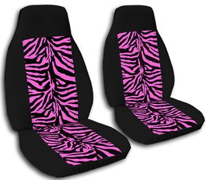 Cool Blk Zebra Hot Pink Front Car Seat Covers More Colors Back Seat Available