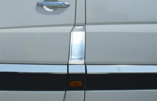 Mercedes Benz Dodge Sprinter Chrome Gas Door Fuel Cap Cover Handle Trim Steel
