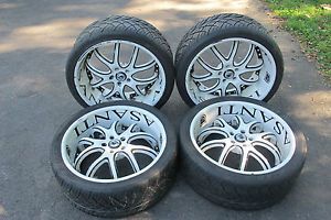 4 White 22" inch asanti Wheels Rims w Nitto NT420S Tires 265 35 22 295 30 22