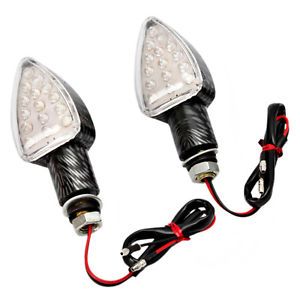 4X New Motorcycle Triangle Supper Bright LED Brake Light Turn Lights