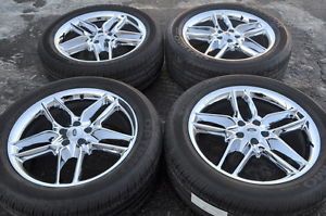 20" Ford Explorer Chrome Wheels Tires 255 50 20 Hankook Set 4 Factory