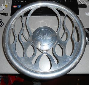 Colorado Custom Silver Flame Steering Wheel