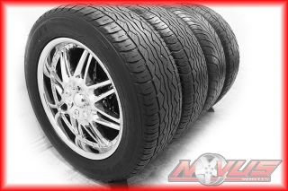 20" American Racing Chevy Tahoe Yukon Cadillac Chrome Wheels Tires 22 24 6x139 7