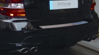 Mercedes Benz M ml Class Chrome Rear Door Bumper Sill Protector Trim Cover W164