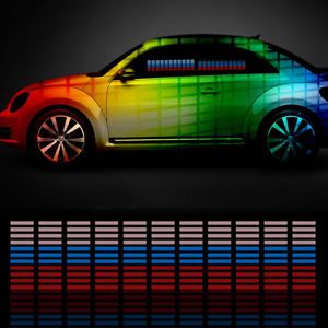 45x11 Car Sticker Music Rhythm LED Flash Lamp Sound Activated Equalizer 9 Colors