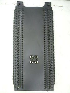 Harley 00 Up Fatboy Softail Leather Braided Dash Cover