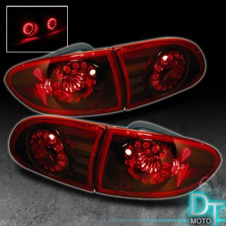 95 02 Chevy Cavalier LED Halo Rims Tail Brake Lights Lamps Left Right Pair