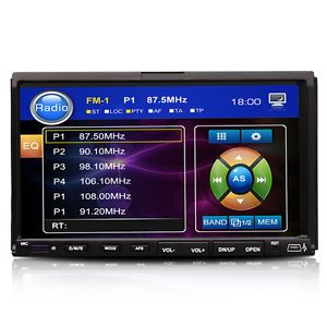 Double 2 DIN 7" in Dash Touch Screen Car Stereo DVD CD VCD  Player Radio
