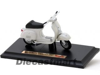 Maisto 1 18 1969 Vespa 50 Special Scooter Diecast Vintage Moped Motorcycle White