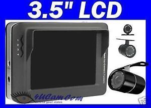3 5" LCD Monitor Wireless Rearview Backup Car RV Camera Long Range for Trailer