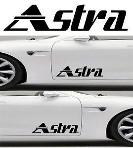 2X Astra Car Vinyl Stickers Decals Logos Van Graphics
