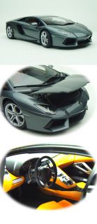 1 18 Autoart Diecast Lamborghini Aventador LP700 4 Metallic Grey 74662 FreeShip