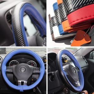 Leather Steering Wheel Wrap Cover 47022 Blue Hummer Fiat Car Needle Thread SUV