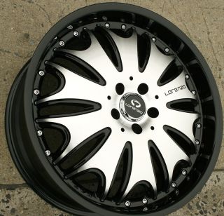Lorenzo WL029 20 x 8 5 Black Rims Wheels Jaguar s Type 00 08 5H 38