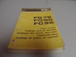 Fiat Allis FG75 FG85 FG95 Motor Grader Parts Catalog Manual 73132177
