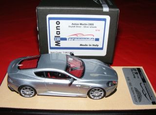 1 43 Tecnomodel Aston Martin DBS Coupe in Skyfall Silver Silver Wheels