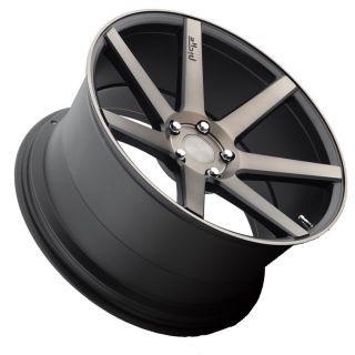 20" Niche Verona Black Machined Concave Staggered Wheels Rims Fits BMW x5 E70