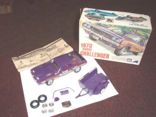 Vintage 1970 MPC Dodge Challenger Model Kit Car for Parts