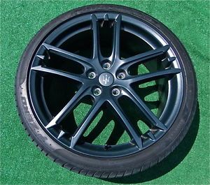 Stealth Gray Factory Maserati Granturismo MC Stradale Edition Wheels Tires