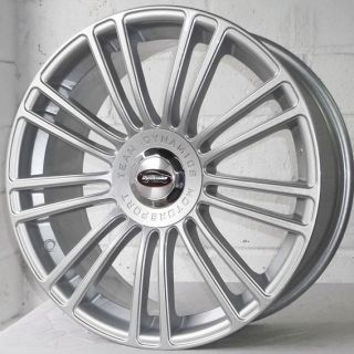 18" Opel Astra GTC Coupe 11 on Team Dynamics Savage Silver Wheels Tyres 5x115
