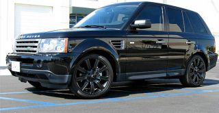 Perfect Gloss Black Range Rover Stormer 22 inch Factory Style Wheels Tires Land