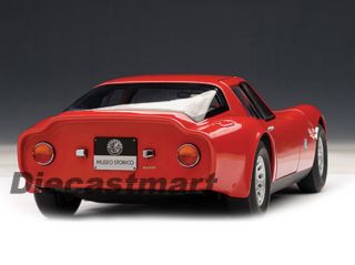 Autoart 1 18 70198 1965 Alfa Romeo TZ2 New Diecast Model Car Red