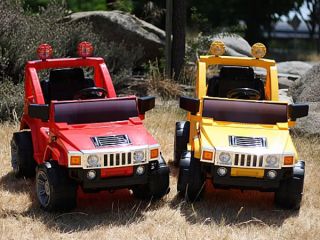 12volt RC Battery Powered Wheels Kids Ride on Hummer Jeep Car Remote Red