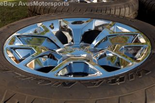 2014 GMC Sierra 20" Chrome Wheels Tires Chevy Tahoe Silverado 1500 Suburban