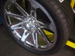 24" Wheels Rim Tires Hummer H2 SUT Chrome 22 26