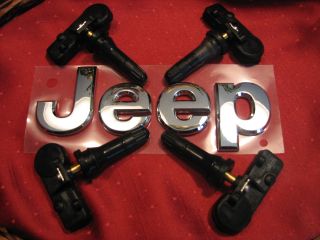 Jeep TPMS Tire Sensors Set of 5 2013 Wrangler 56029398 AB Brand New FedEx