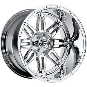 20x14 Chrome Fuel Hostage Wheels 8x6 5 76 Lifted Hummer H2