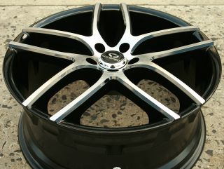 Lorenzo WL035 20 x 8 5 Black Rims Wheels Honda Accord V6 98 02 5H 38