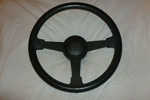 Pontiac Fiero Formula Simulated Leather 3 Spoke Steering Wheel Nice RARE