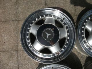 Original Mercedes oz Racing Alloy Wheels 5x112 7x15 W107 W123 W124 W202 Silver