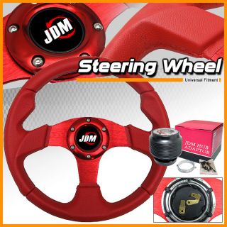 92 93 94 95 96 Honda Prelude JDM Red Steering Wheel Hub