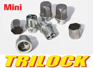 Thatcham Approved Classic Mini Upto 1988 Locking Wheel Nuts Set of 4 incl Key