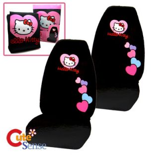 Hello Kitty Car Seat Cover Auto Accessory 2pc Front Seat Covers High Back Love