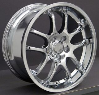 18" 8 9 Chrome Infiniti G35 Coupe Wheels Staggered Rims Fit Infiniti