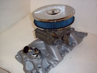 Edelbrock Performer Intake Holley Carburetor Carb Air Cleaner K N SBC 350