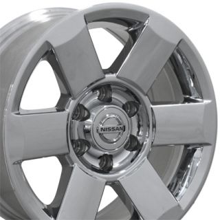 18" Chrome Clad Titan Wheels Set of 4 Rims Nissan Armada Infiniti QX56
