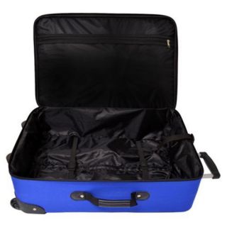 US Traveler 4 Piece Lightweight Luggage Set Blue US Traveler Four piece Sets