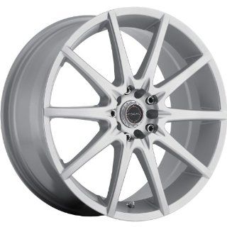 Focal F 04 18 Silver Wheel / Rim 5x100 & 5x4.5 with a 48mm Offset and a 73 Hub Bore. Partnumber 428 8819S+48 Automotive