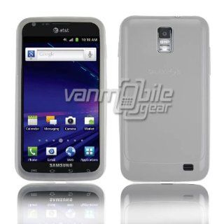 VMG 2 Item Combo for Samsung Galaxy S II Skyrocket (AT&T Version, Model Number i727) Cell Phone Silicone Case Cover   Clear Frosted Milky White + LCD Clear Screen Saver Protector Cell Phones & Accessories