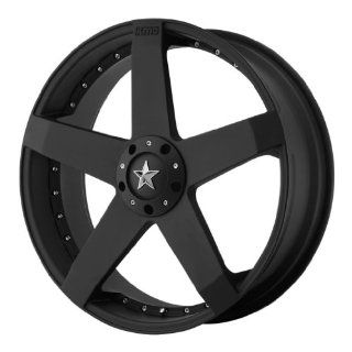 KMC KM775 20x8 Black Wheel / Rim 5x4.5 & 5x4.75 with a 32mm Offset and a 72.60 Hub Bore. Partnumber KM77528004732 Automotive