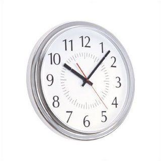 14" Diameter Modern Wall Clock with Acrylic Cover Bezel Finish Black, Face Number 32  